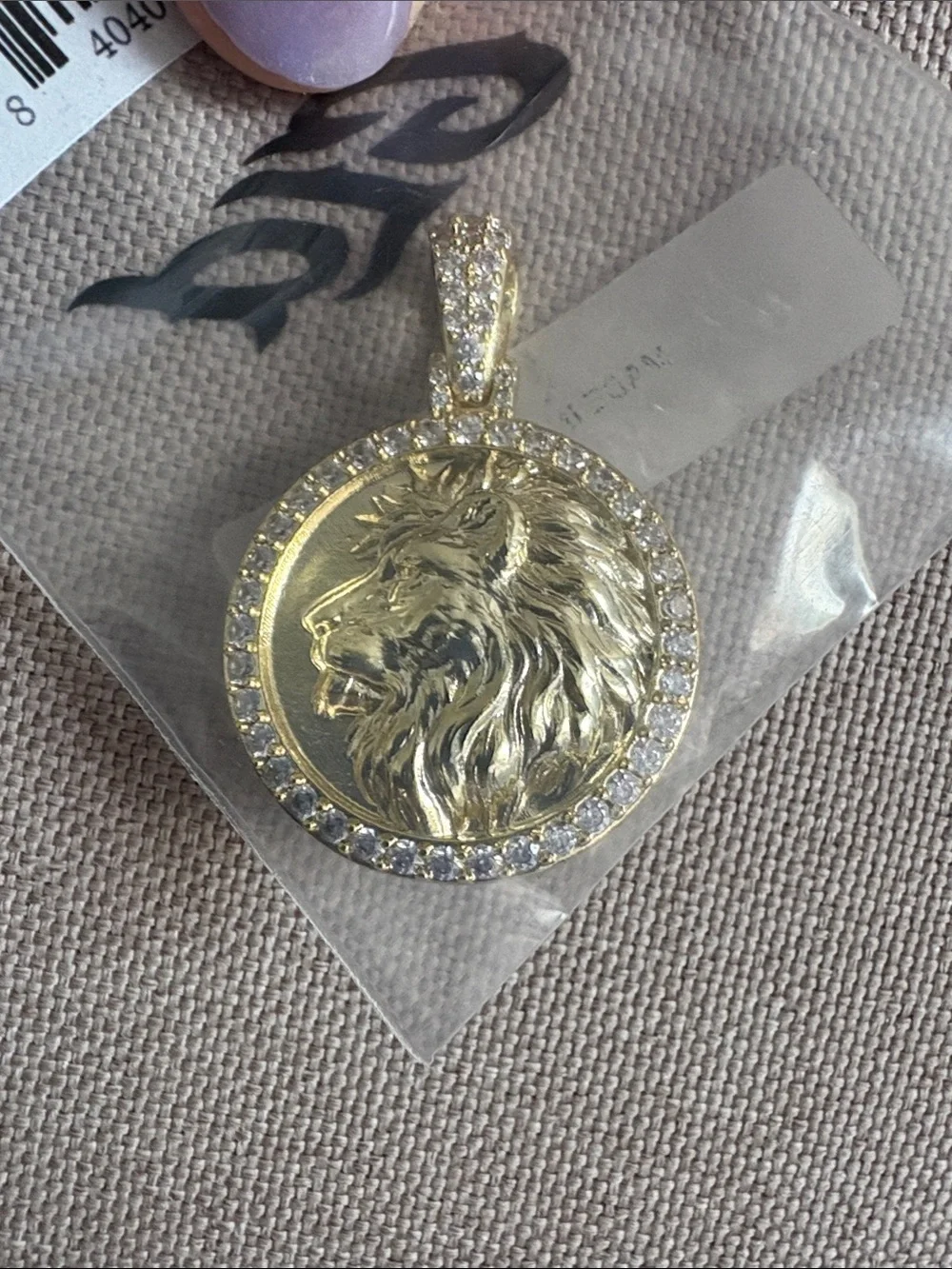 Gold Lion Coin Pendant Necklace - Men Accessories Jewelry